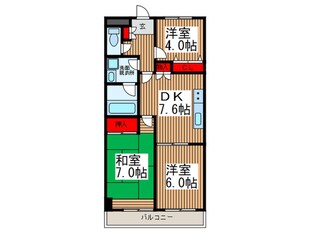 扶桑カシオハイツの物件間取画像